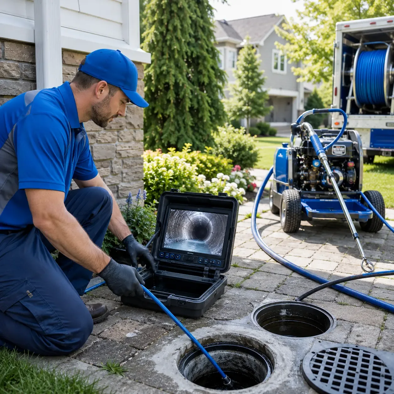 Outdoor drain cleaning professionals serving Augusta Springs, VA